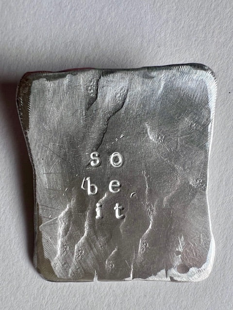 So be it